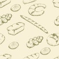 Bakery seamless pattern