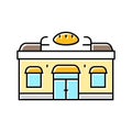 bakery shop color icon vector illustration