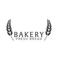 Bakery shop emblem, labels, logo and design elements. Fresh bread and wheat. Vector illustration. Royalty Free Stock Photo
