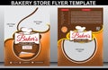Bakery Shop Flyer Template & Magazine Cover