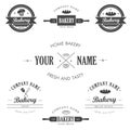 Bakery shop logo, badges, labels