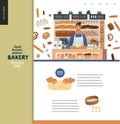 Bakery - small business graphics - landing page template