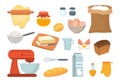 Bakery stickers set