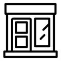 Bakery store icon outline vector. Grocery center shop