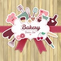 Bakery and sweet abstract illustration