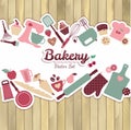 Bakery and sweet abstract illustration.