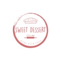 Bakery and Sweet Dessert Logo, Zen Dessert Logo, Simple Dessert Logo Vector