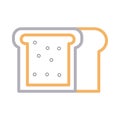 Bakery vector  color line  icon Royalty Free Stock Photo