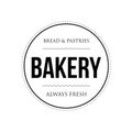 Bakery vintage stamp black sign