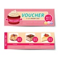 Bakery voucher discount template design