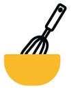 Bakery whisk, icon Royalty Free Stock Photo