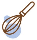 Bakery whisk, icon Royalty Free Stock Photo
