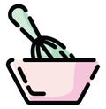 Bakery whisk, icon Royalty Free Stock Photo