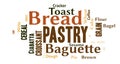 Bakery Word Cloud Royalty Free Stock Photo