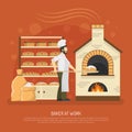 Bakery Work Illustration