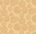 Bakery wrap with cinnamon bun seamless pattern