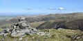 Bakestall viewpoint cairn, Lake District, looking north Royalty Free Stock Photo