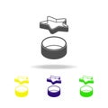 Bakeware, cookware multicolored icon. Element of kitchenware multicolored icon. Signs, outline symbols collection icon can be used