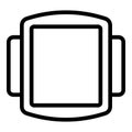 Bakeware icon outline vector. Baking cupcake equipment