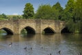 Bakewell Bridge ,Derbyshire ,England Royalty Free Stock Photo
