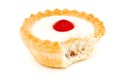 Bakewell tart with a missing bite Royalty Free Stock Photo
