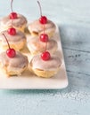 Bakewell tarts with cherry Royalty Free Stock Photo