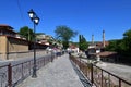 Bakhchisaray, Crimea - July 2.2019. General view of Lenin street - one of central streets