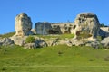 Bakhchisaray. Specially protected natural territory `Natural Sphinxes of valley Churuk-su in spring