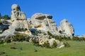 Bakhchisaray. Specially protected natural territory `Natural Sphinxes of valley Churuk-su in spring