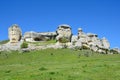 Bakhchisaray. Specially protected natural territory `Natural Sphinxes of valley Churuk-su in spring