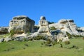 Bakhchisaray. Specially protected natural territory `Natural Sphinxes of valley Churuk-su in spring