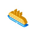 baking apple pie autumn isometric icon vector illustration Royalty Free Stock Photo