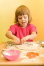 Baking Christmas cookies Royalty Free Stock Photo