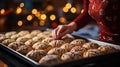 Baking Christmas Cookies - beautiful stock photo