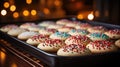 Baking Christmas Cookies - beautiful stock photo