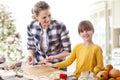 Baking at christmas Royalty Free Stock Photo