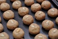 Baking delicious Peanut cookies Mazola Royalty Free Stock Photo