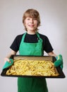 Baking french fries Royalty Free Stock Photo