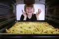 Baking french fries