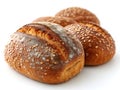 baking fresh bread closeup