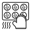 Baking icon vector