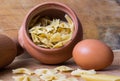 Baking ingedients. pasta Royalty Free Stock Photo