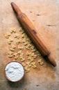 Baking ingedients. pasta Royalty Free Stock Photo