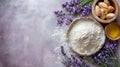 Baking with Lavender Flowers: A Minimalistic and Emotional Culinary Experience AI Generated