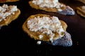 Baking manakish on a saj oven