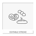 Baking line icon