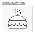 Baking line icon