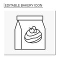 Baking line icon