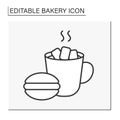 Baking line icon