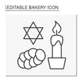 Baking line icon